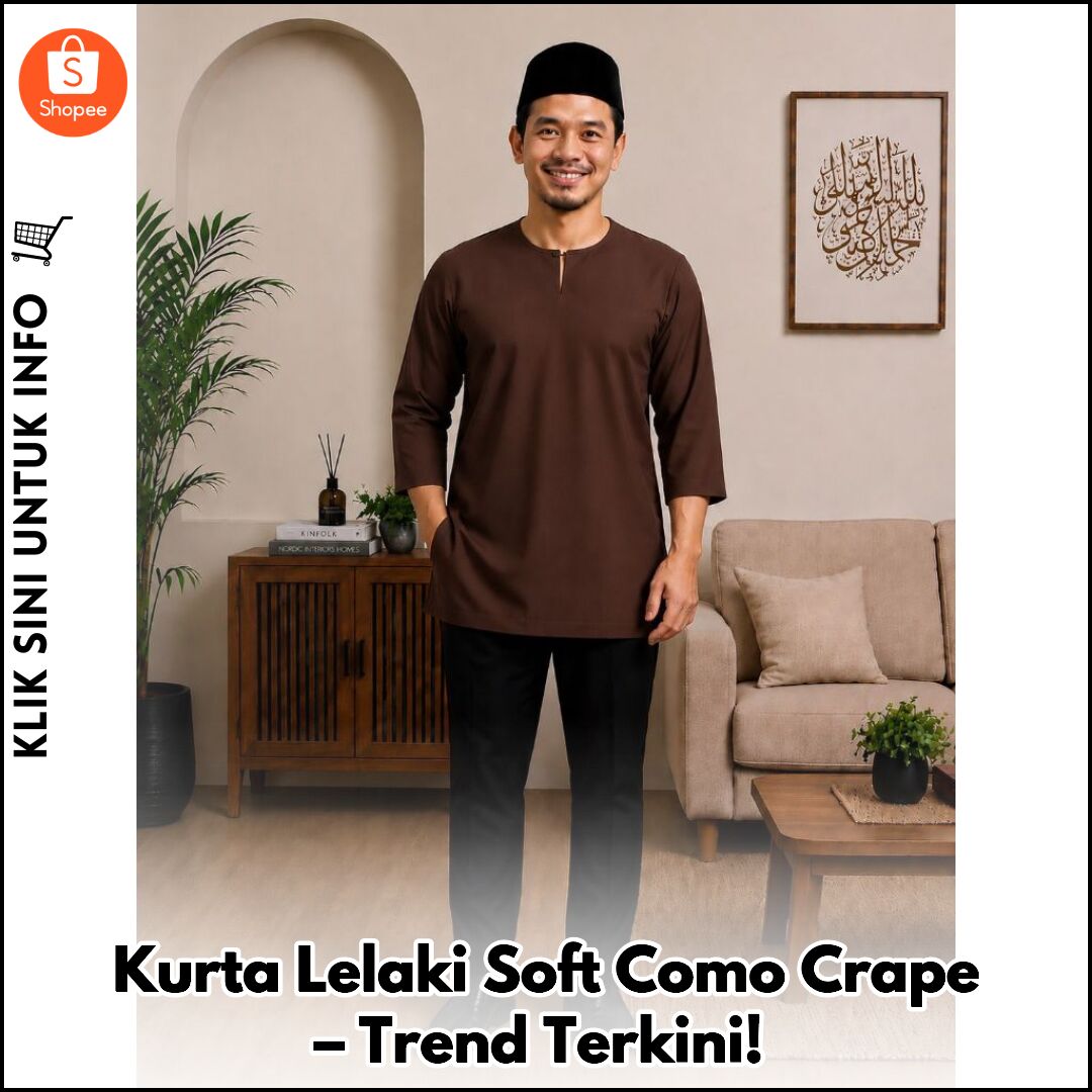 Kurta Lelaki Soft Como Crape – Trend Terkini!