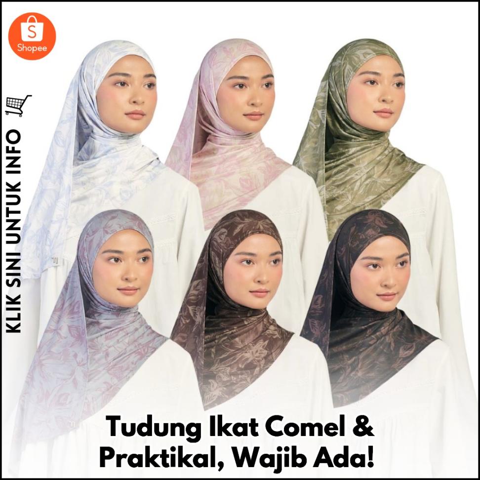 Tudung Ikat Comel & Praktikal, Wajib Ada!