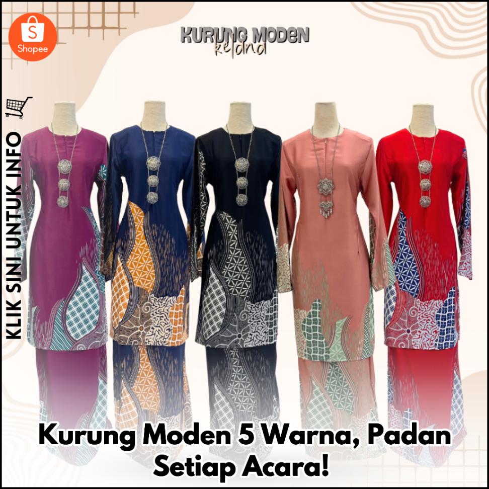 Kurung Moden 5 Warna, Padan Setiap Acara!