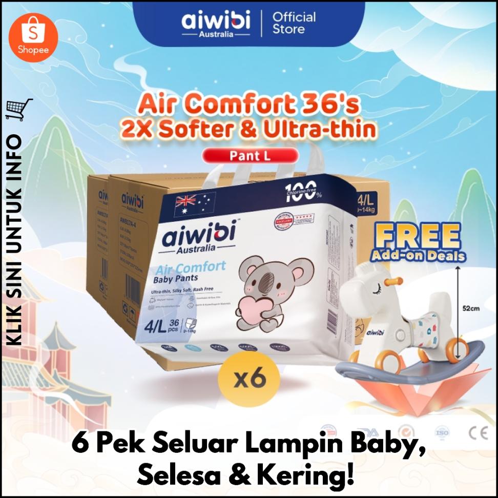 Lampin Premium 6 Pek! Selesa & Kering