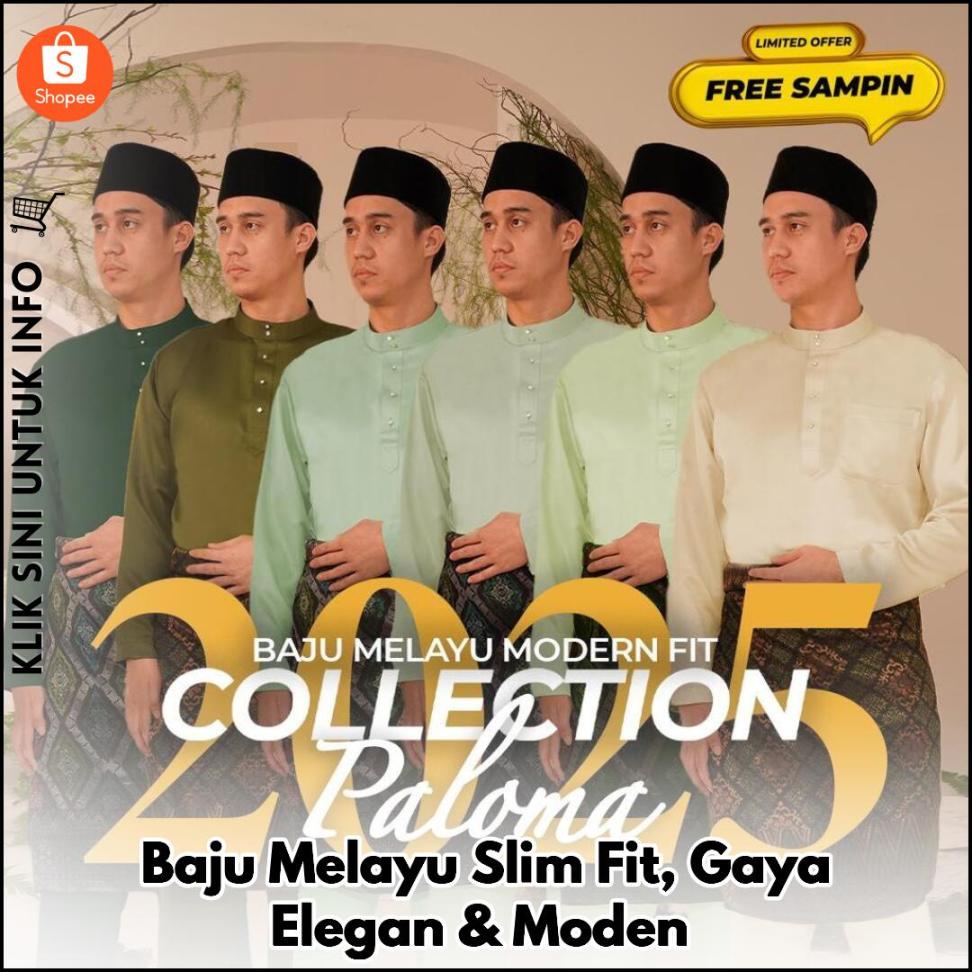 Baju Melayu Slim Fit, Gaya Elegan & Moden