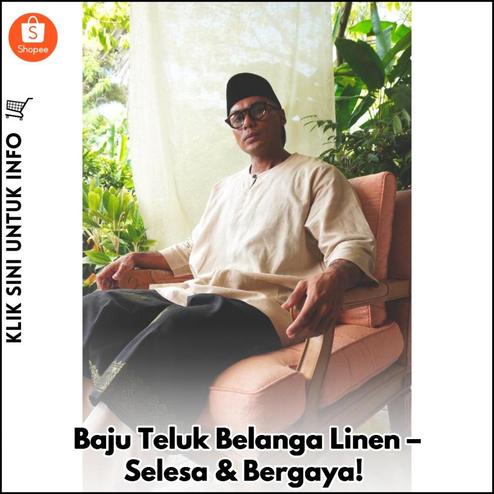 Baju Teluk Belanga Linen – Selesa & Bergaya!