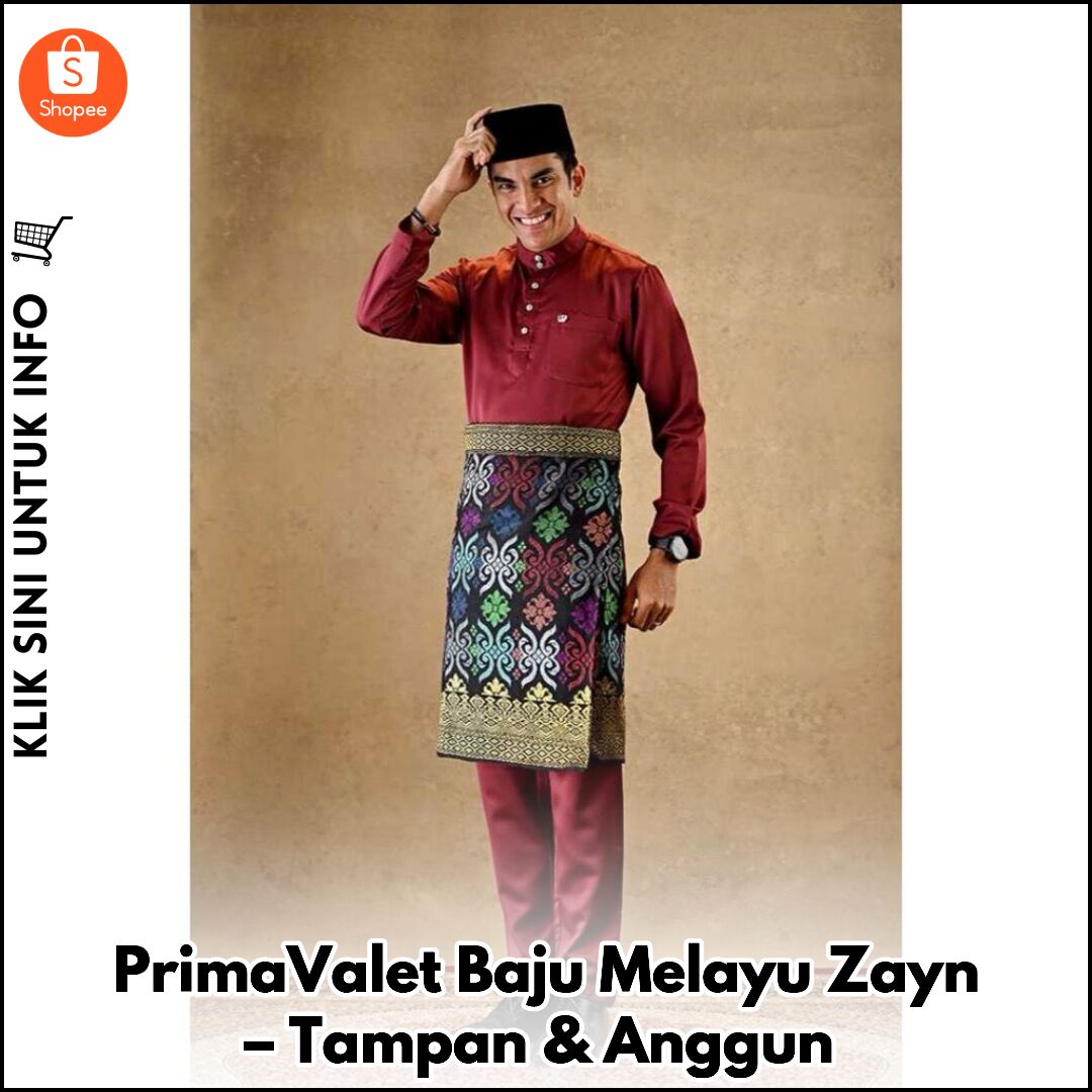 PrimaValet Baju Melayu Zayn – Tampan & Anggun