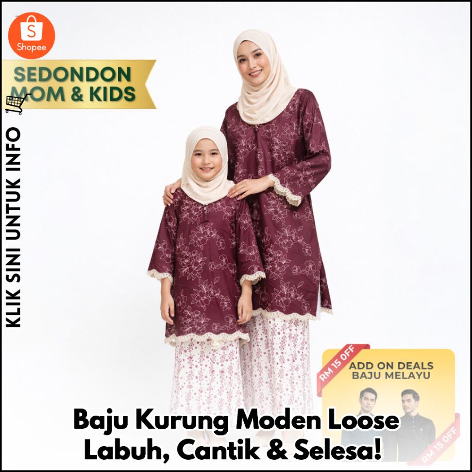 Baju Kurung Moden Loose Labuh, Cantik & Selesa!