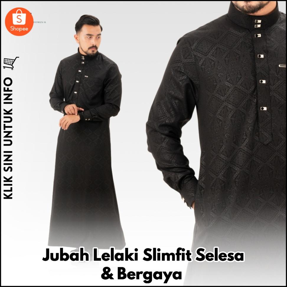 Jubah Lelaki Slimfit Selesa & Bergaya