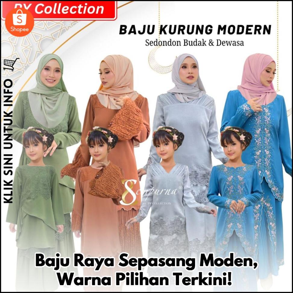 Kurung Modern Pasangan, Raya Lebih Istimewa!