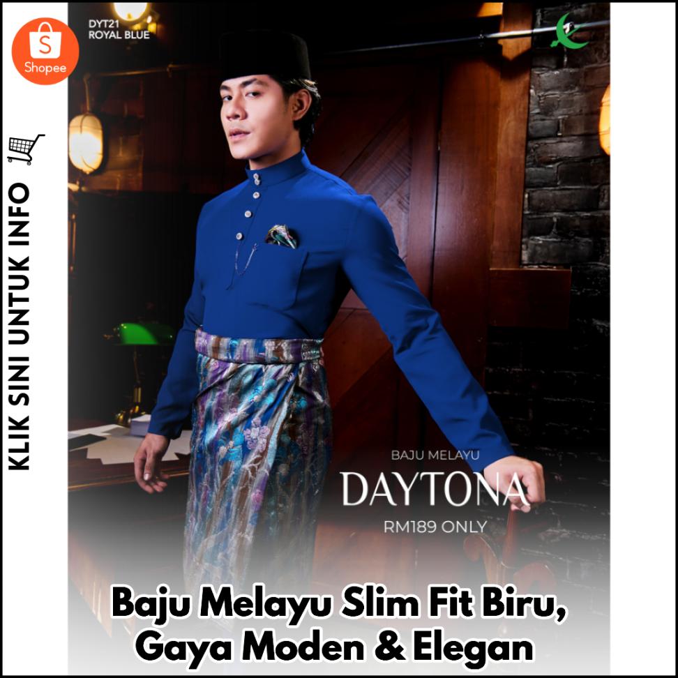 Baju Melayu Slim Fit, Gaya Moden & Elegan