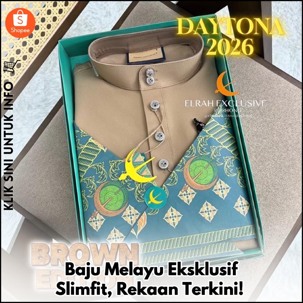 Baju Melayu Eksklusif Slimfit, Rekaan Terkini!
