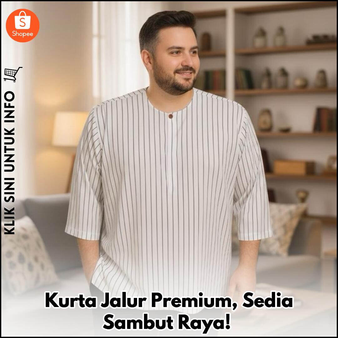 Kurta Jalur Premium, Sedia Sambut Raya!