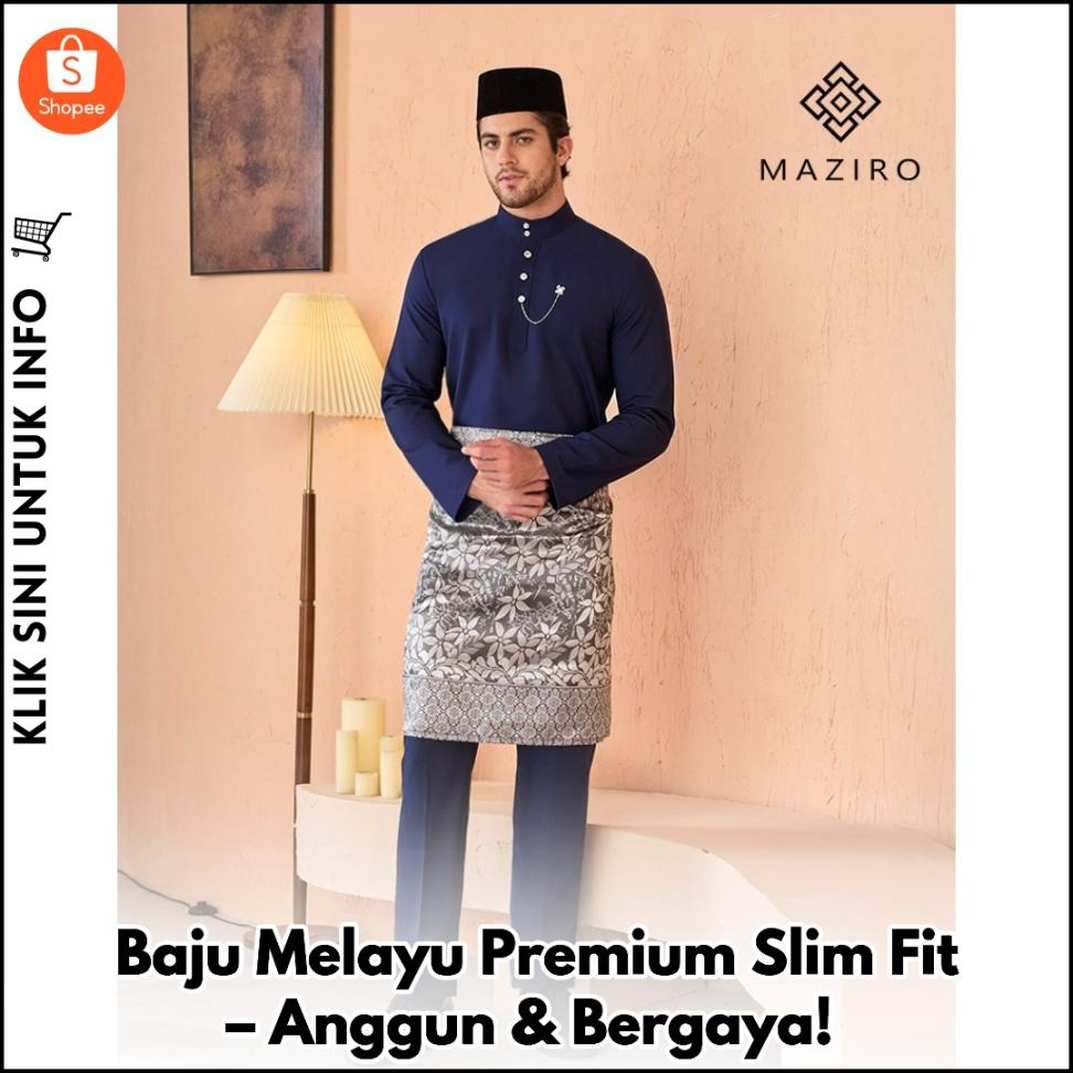 Baju Melayu Premium Slim Fit – Anggun & Bergaya!