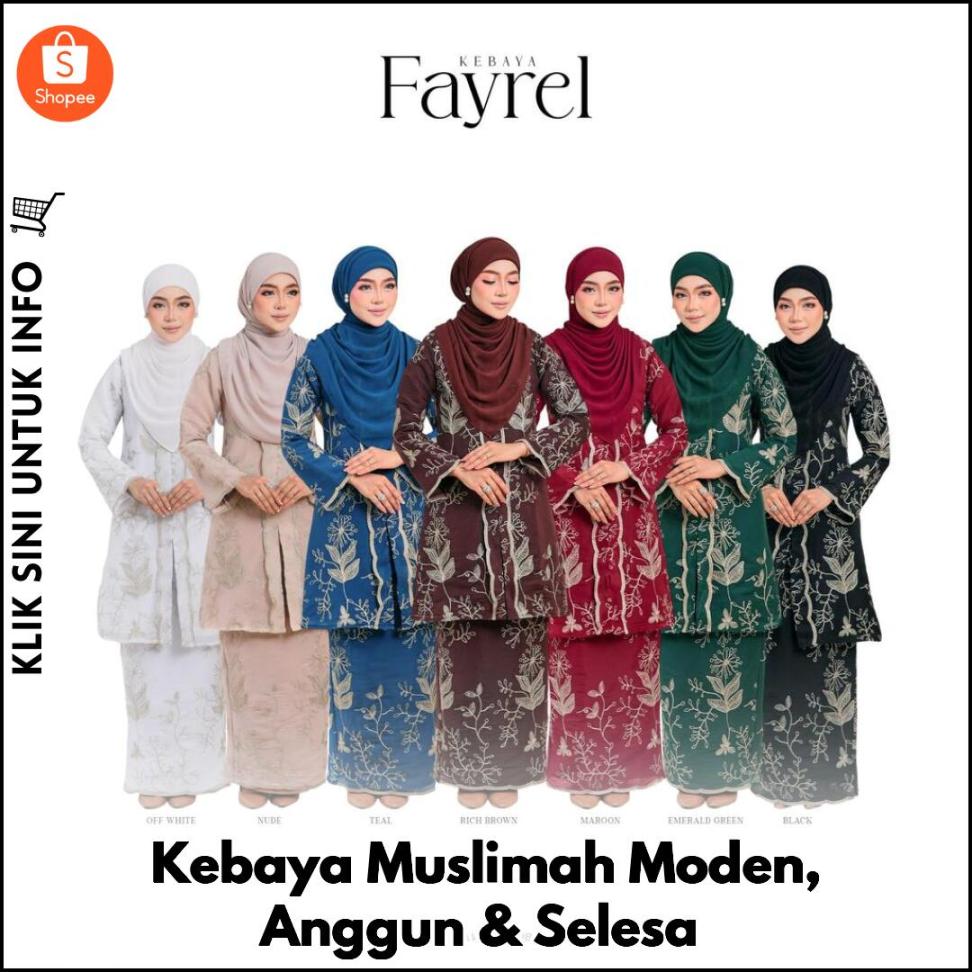 Kebaya Muslimah Moden, Anggun & Selesa