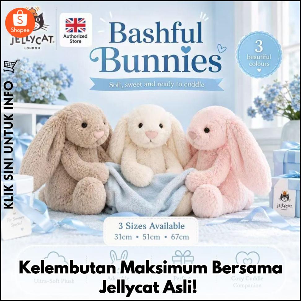 Kelembutan Maksimum Bersama Jellycat Asli!