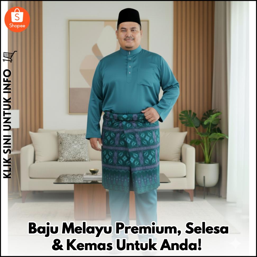Baju Melayu Premium, Selesa & Kemas Untuk Anda!