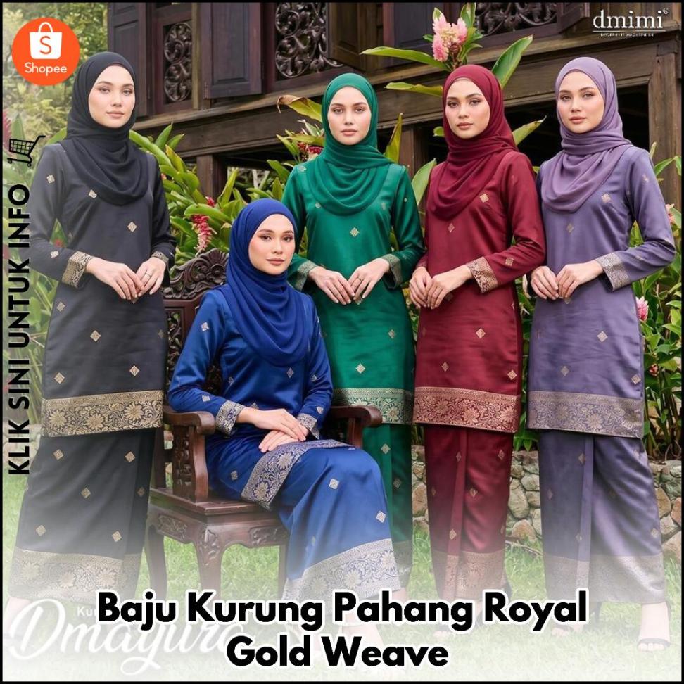 Baju Kurung Pahang Royal Gold Weave