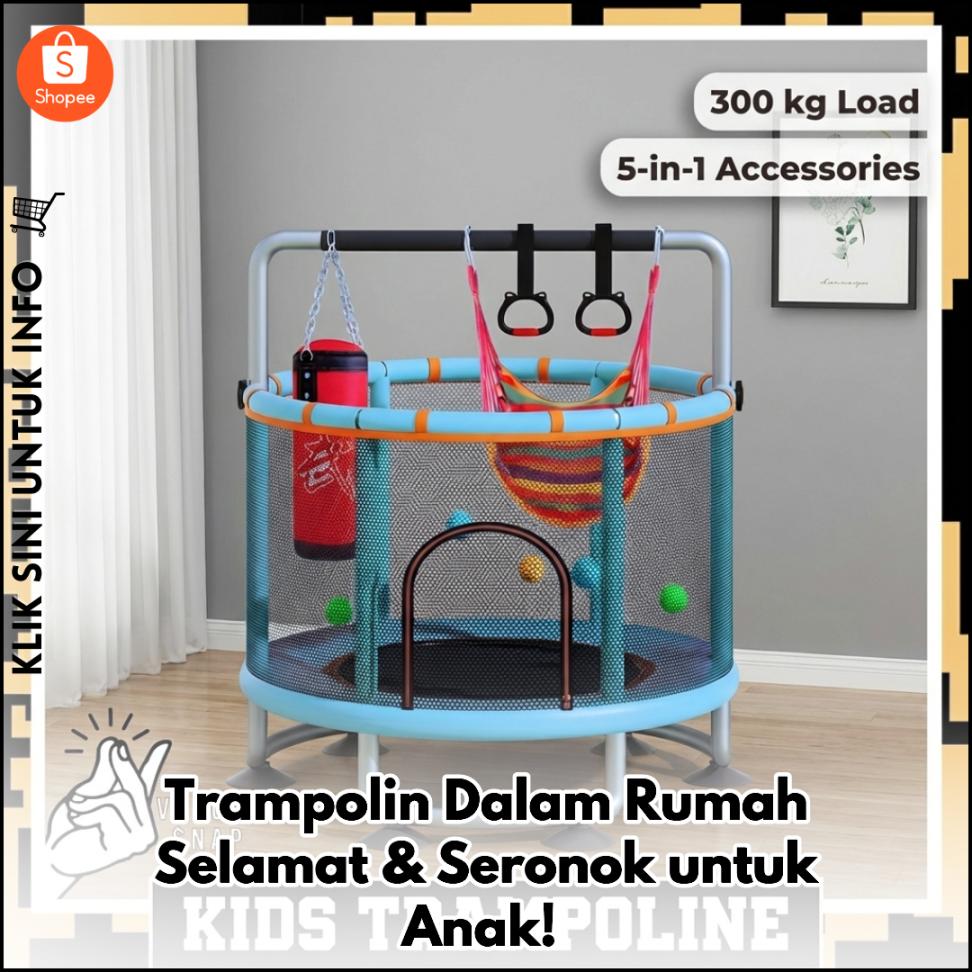 Trampolin Dalam Rumah Selamat & Seronok untuk Anak!