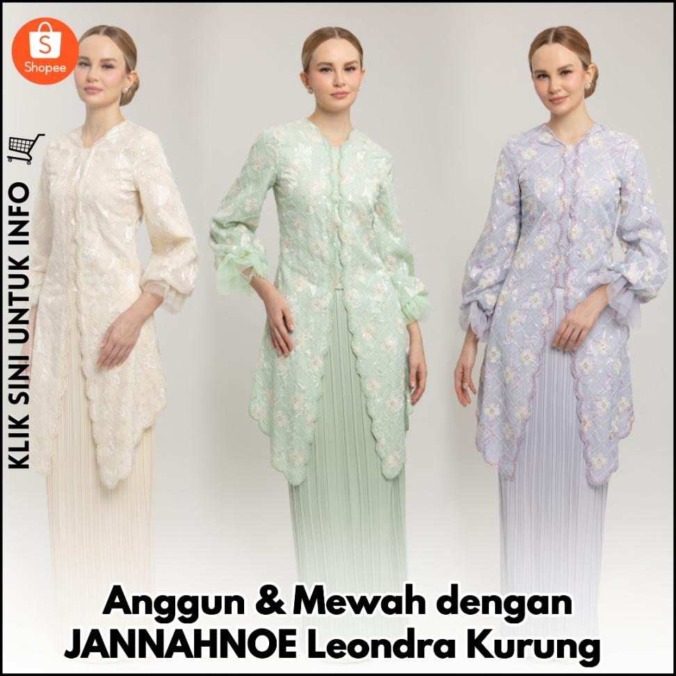Anggun & Mewah dengan JANNAHNOE Leondra Kurung
