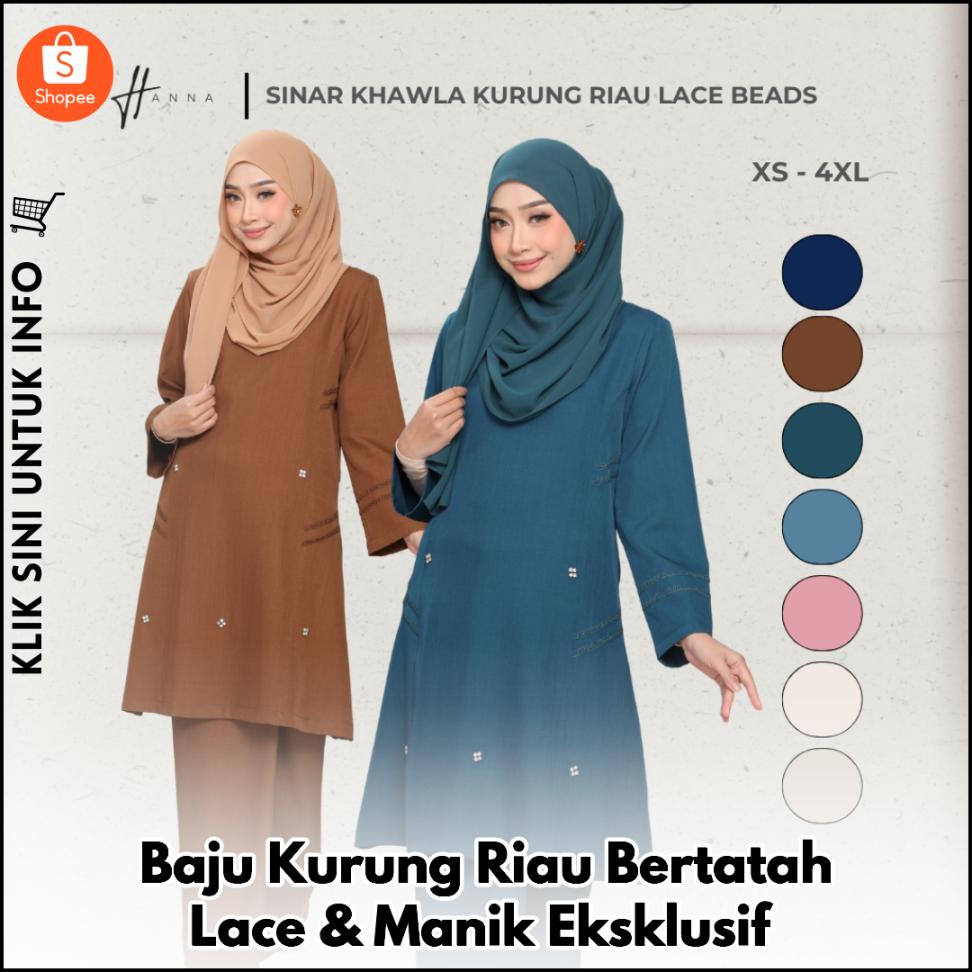 Baju Kurung Riau Bertatah Lace & Manik Eksklusif