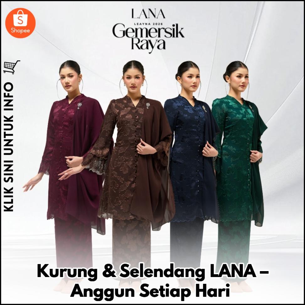 Kurung & Selendang LANA – Anggun Setiap Hari
