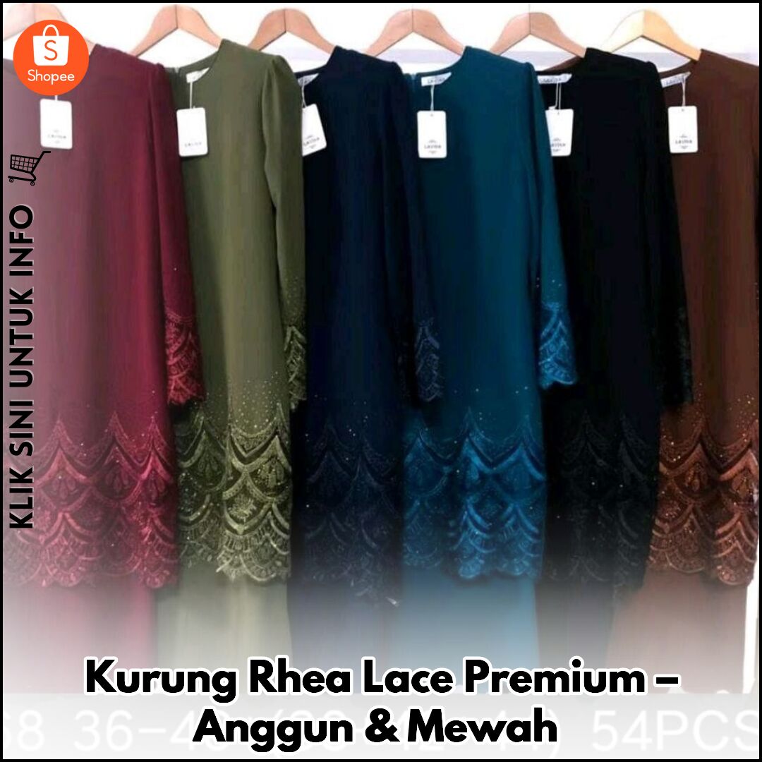 Kurung Rhea Lace Premium – Anggun & Mewah