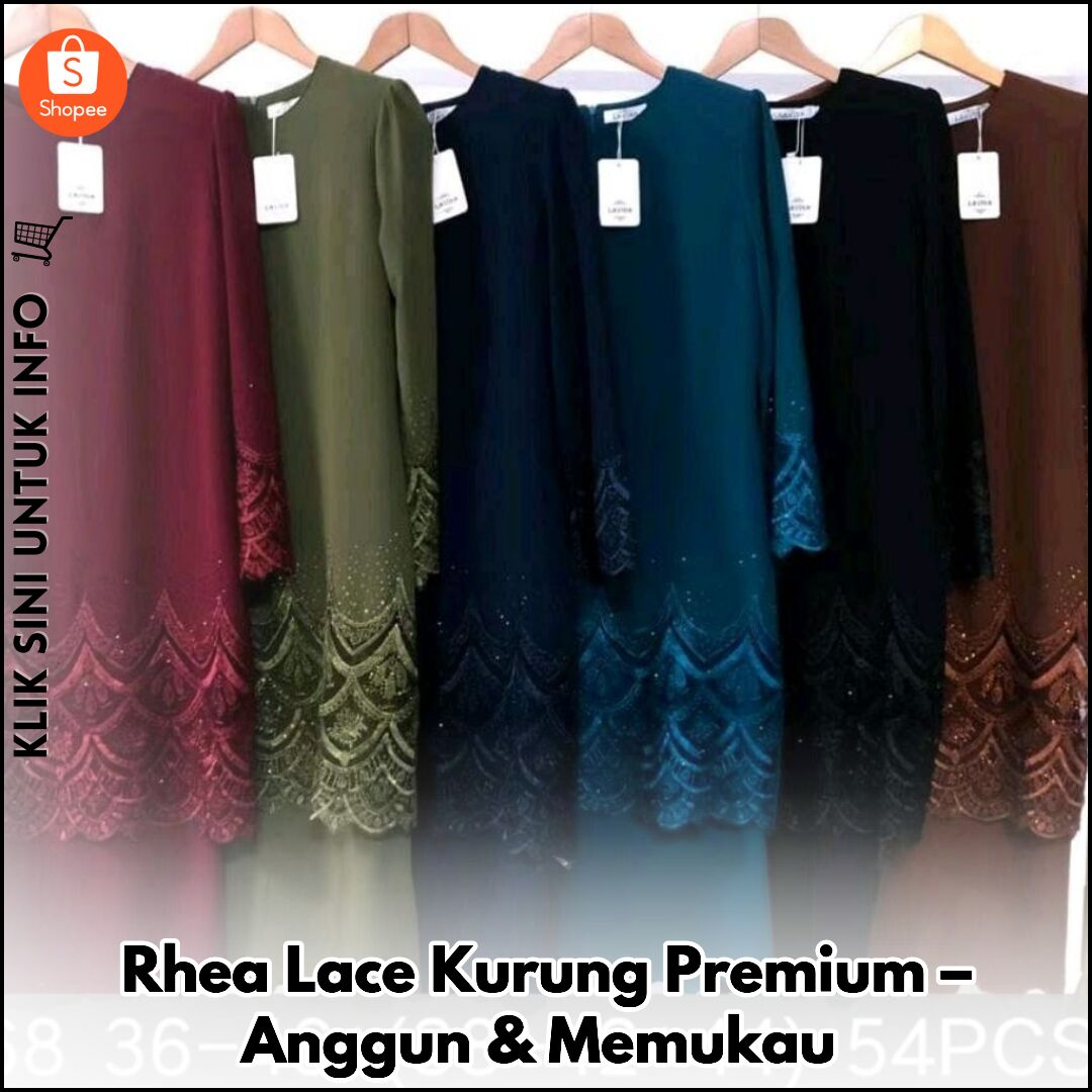 Rhea Lace Kurung Premium – Anggun & Memukau