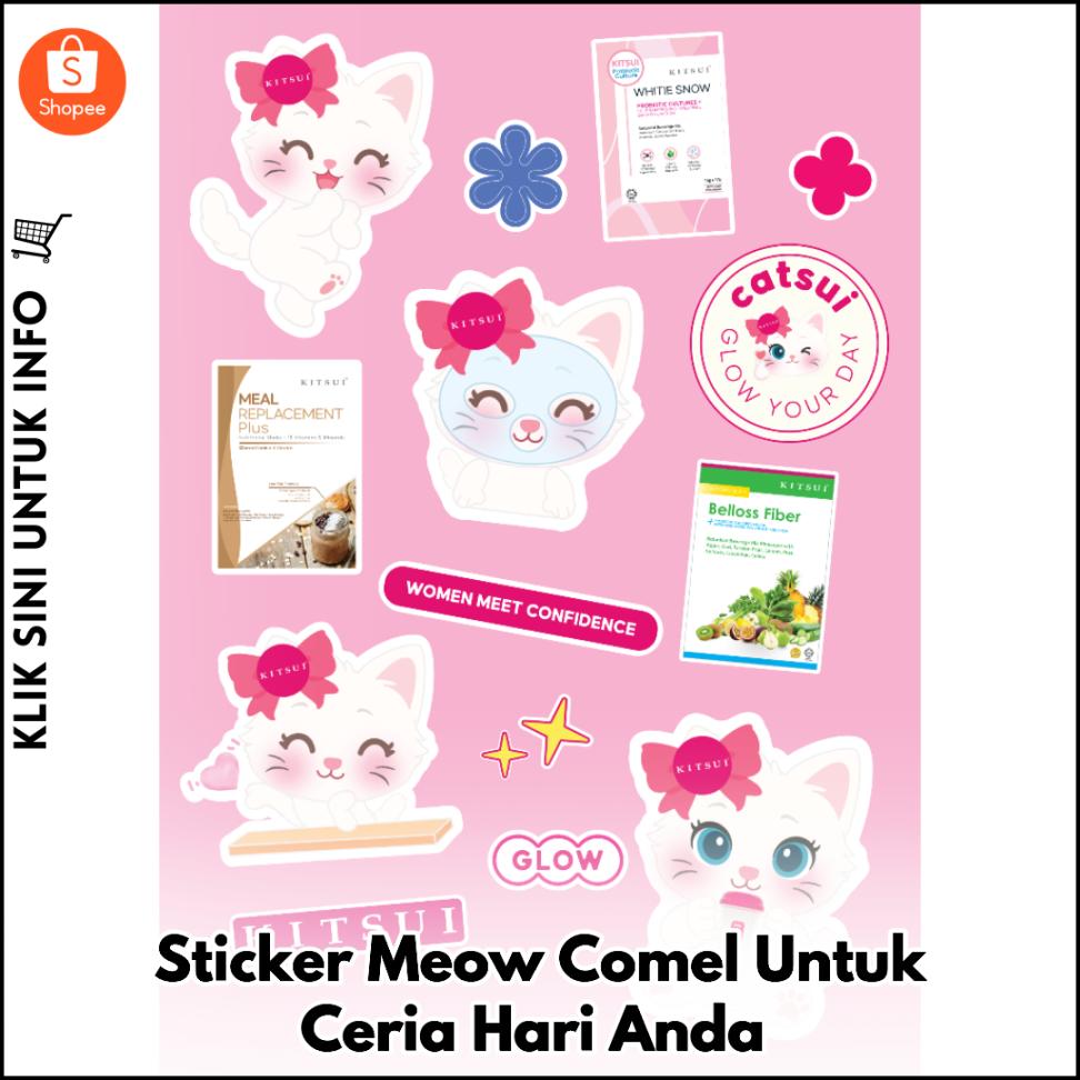 Sticker Meow Comel Untuk Ceria Hari Anda