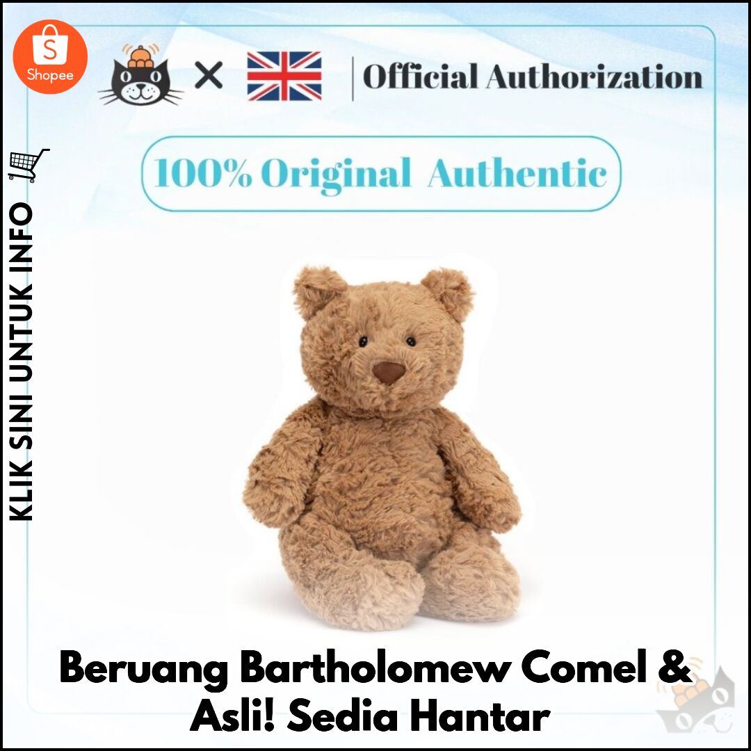 Beruang Bartholomew Comel & Asli! Sedia Hantar