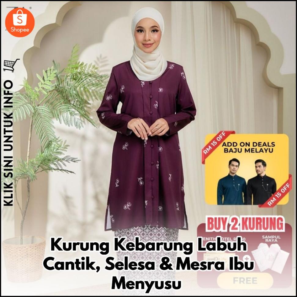 Kurung Kebarung Labuh Cantik, Selesa & Mesra Ibu Menyusu
