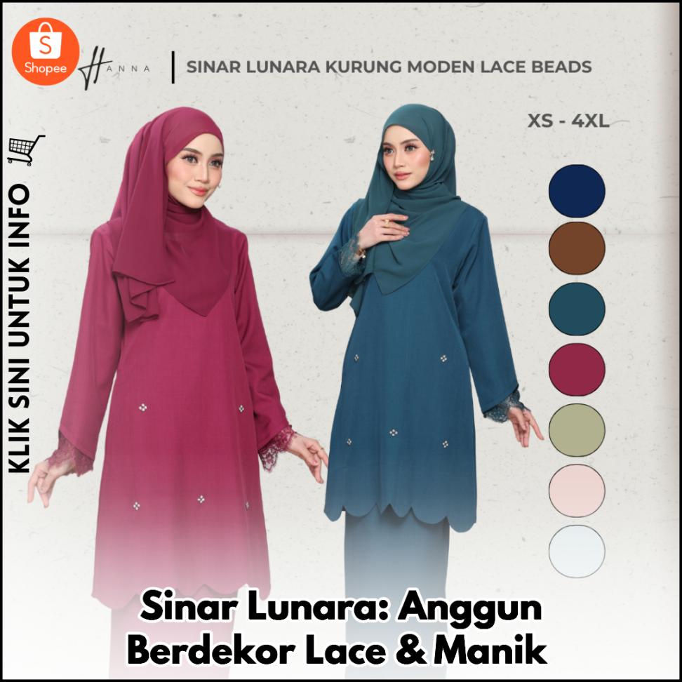 Sinar Lunara: Anggun Berdekor Lace & Manik