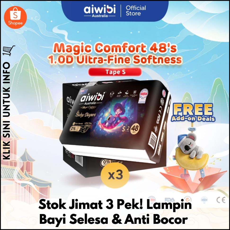 Stok Jimat 3 Pek! Lampin Bayi Selesa & Anti Bocor