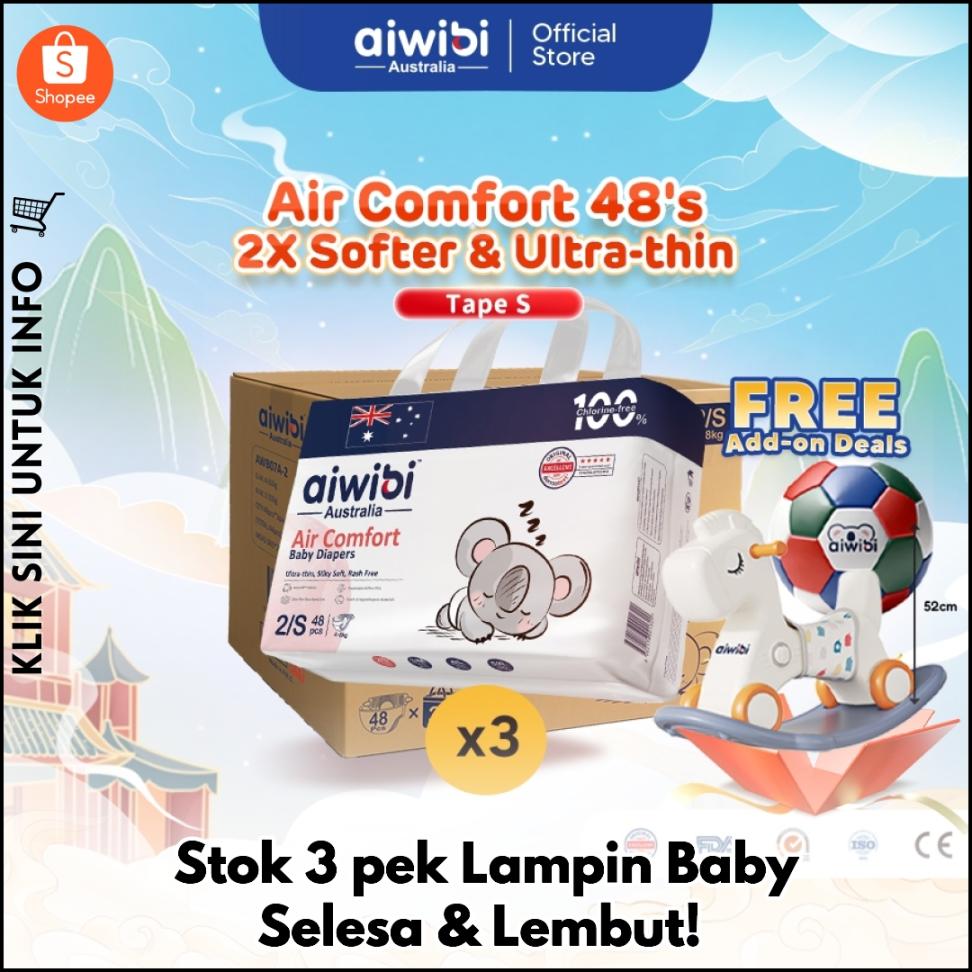 Stok 3 pek Lampin Baby Selesa & Lembut!