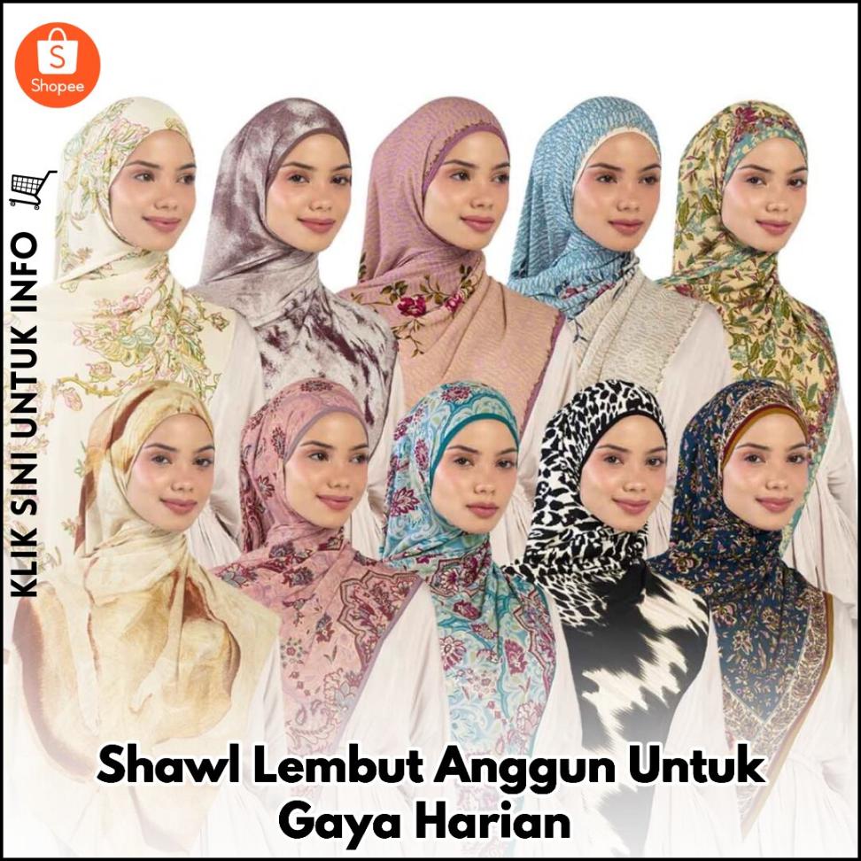 Shawl Lembut Anggun Untuk Gaya Harian