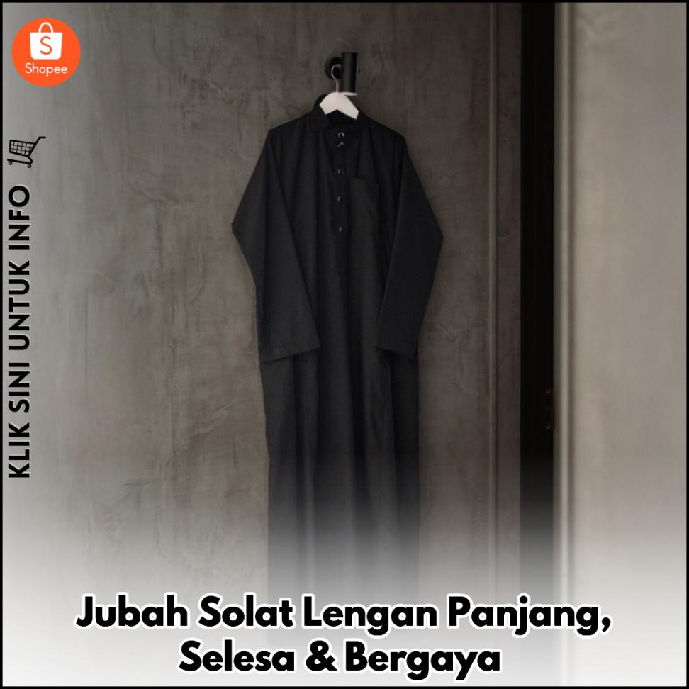 Jubah Solat Lengan Panjang, Selesa & Bergaya