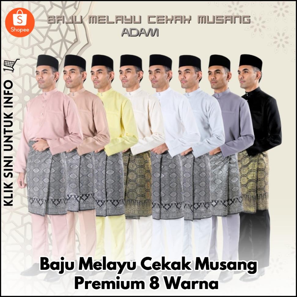 Baju Melayu Cekak Musang Premium 8 Warna