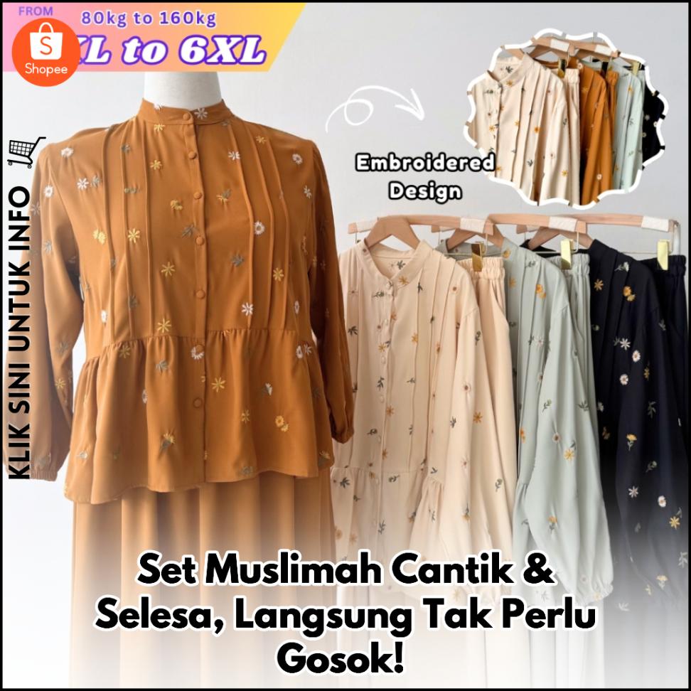 Set Muslimah Cantik & Selesa, Langsung Tak Perlu Gosok!