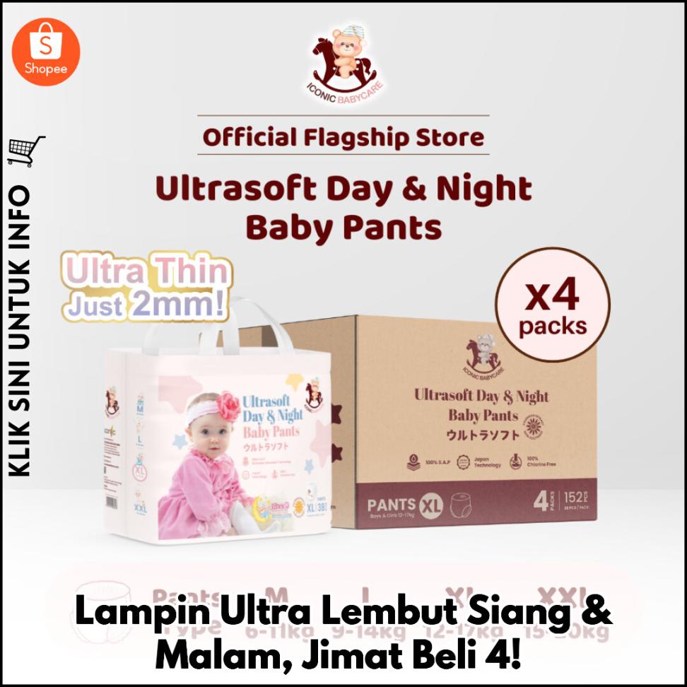 Seluar Lampin Ultra Lembut, Selesa Siang & Malam!