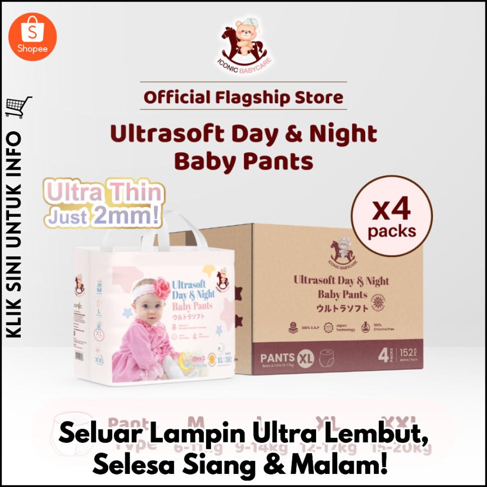 Seluar Lampin Ultra Lembut, Selesa Siang & Malam!