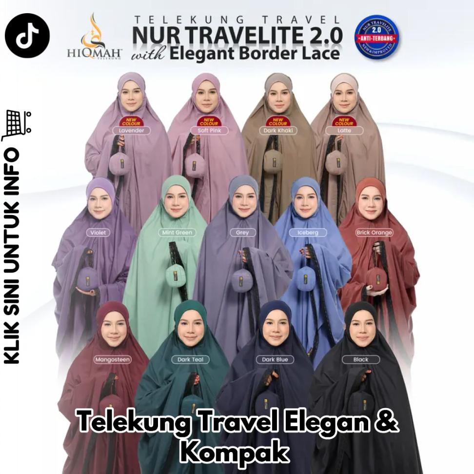 Telekung Travel Elegan & Kompak