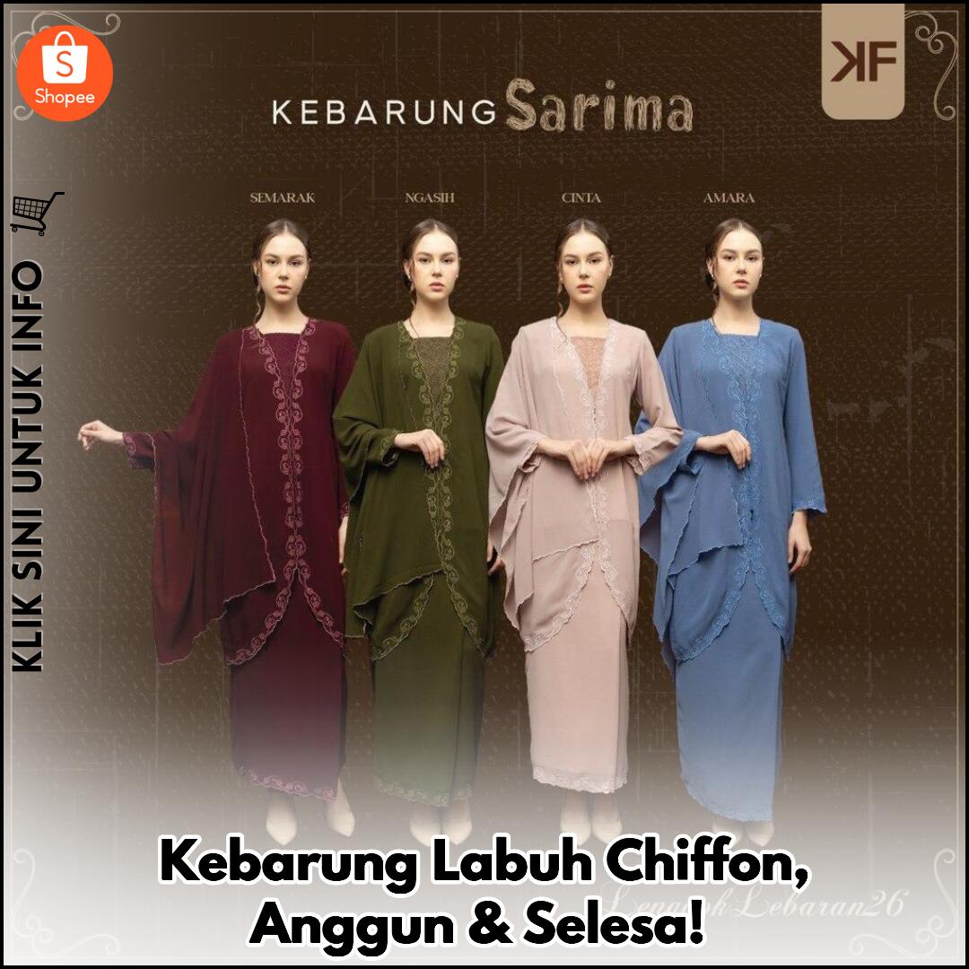 Kebarung Labuh Chiffon, Anggun & Selesa!