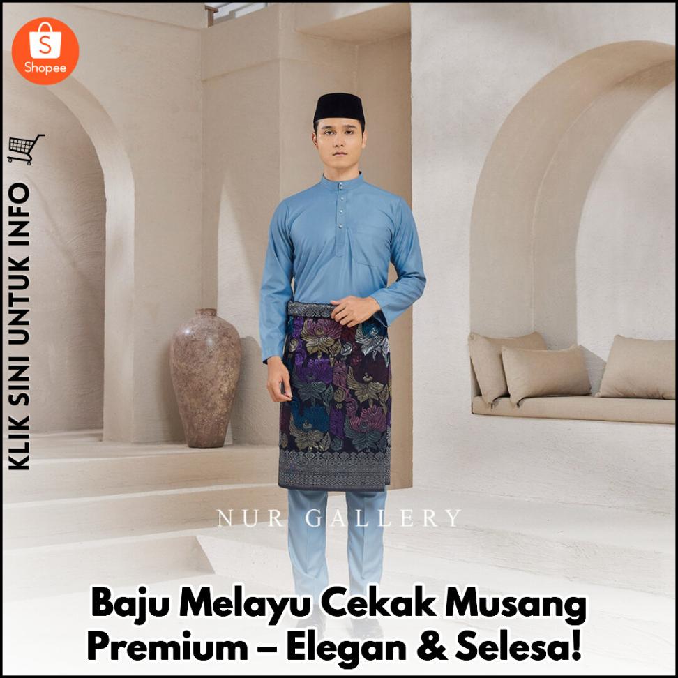 Baju Melayu Cekak Musang Premium – Elegan & Selesa!