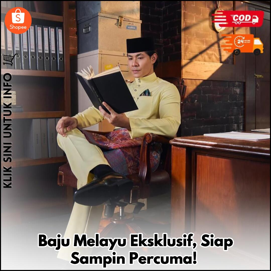 Baju Melayu Eksklusif, Siap Sampin Percuma!