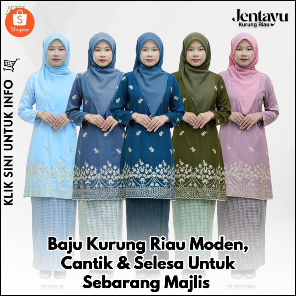 Baju Kurung Riau Moden, Cantik & Selesa Untuk Sebarang Majlis