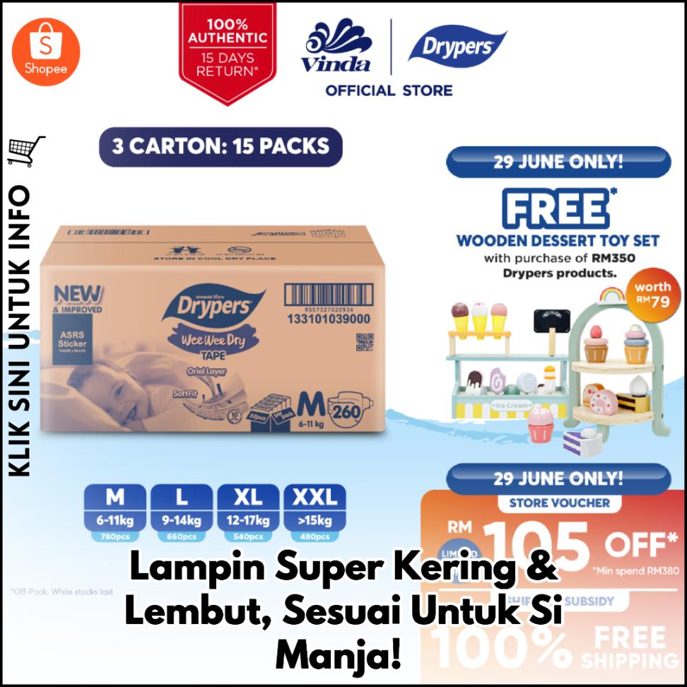 Lampin Super Kering & Lembut, Sesuai Untuk Si Manja!
