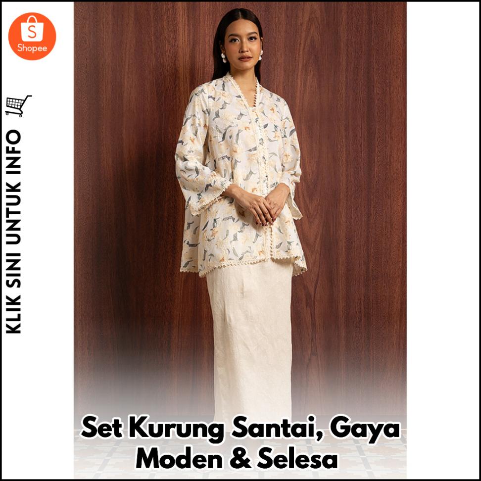 Set Kurung Santai, Gaya Moden & Selesa