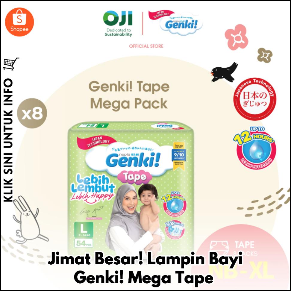 Jimat Besar! Lampin Bayi Genki! Mega Tape