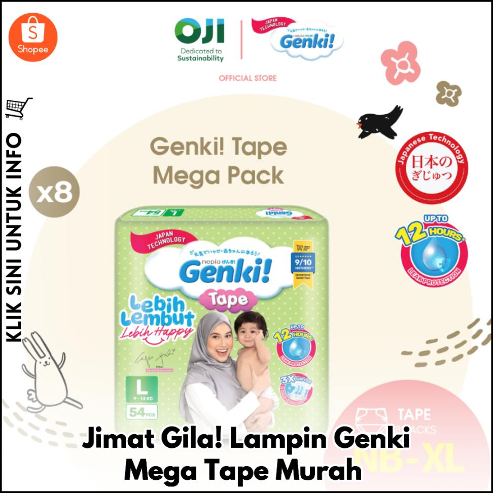 Jimat Gila! Lampin Genki Mega Tape Murah