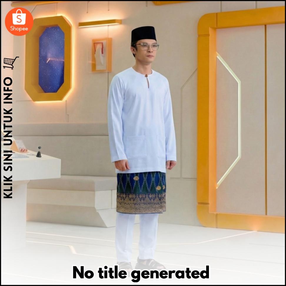 Baju Melayu Teluk Belanga Biru Eksklusif!