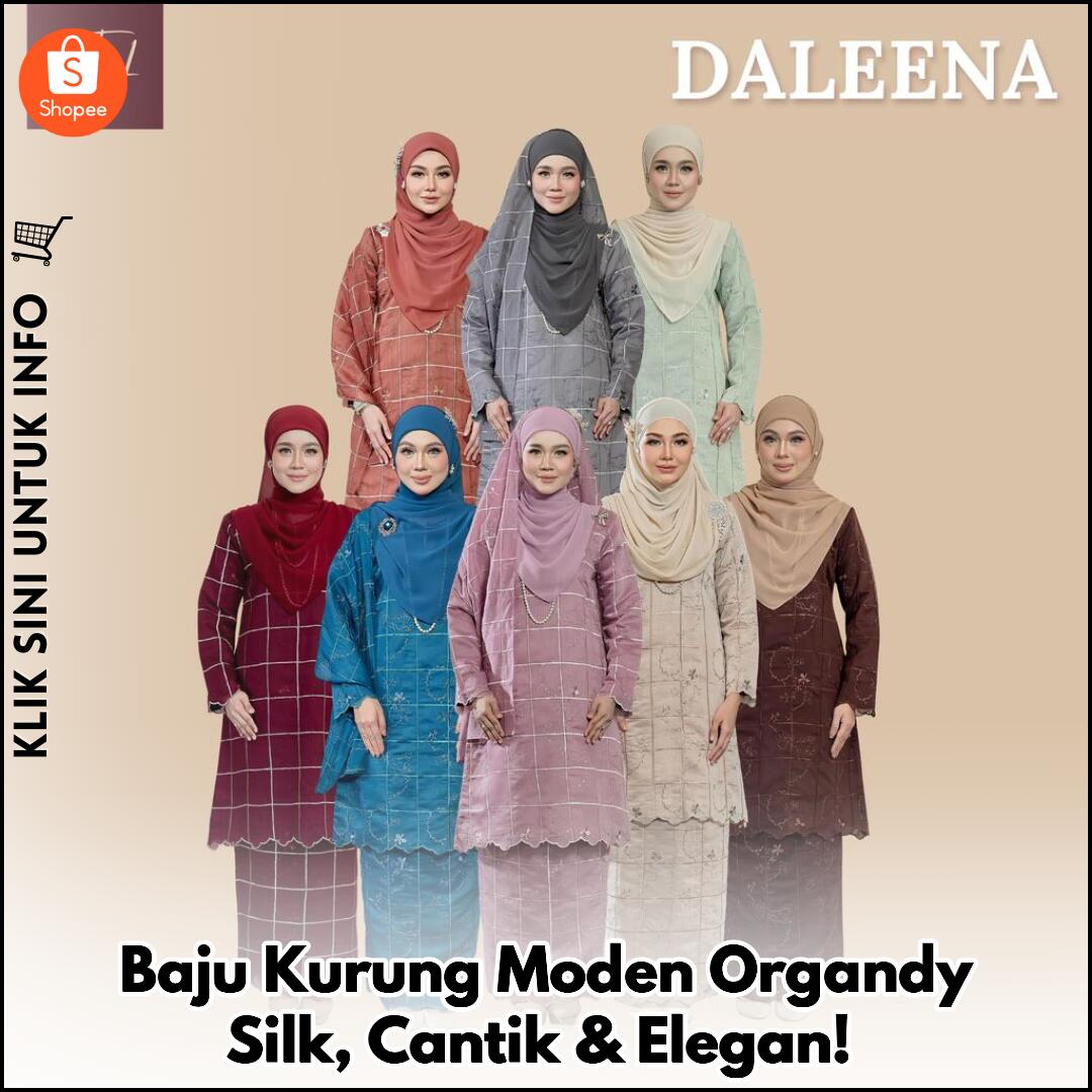 Baju Kurung Moden Organdy Silk, Cantik & Elegan!