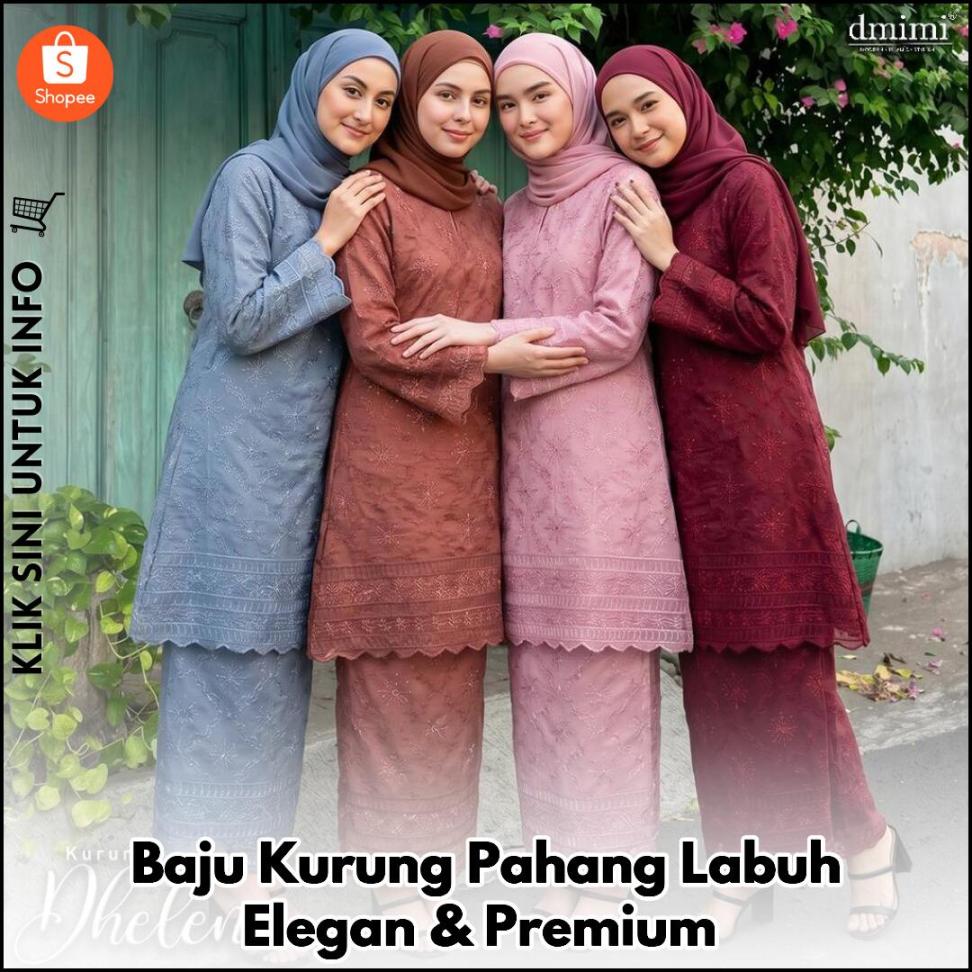 Baju Kurung Pahang Labuh Elegan & Premium