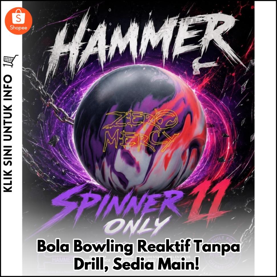Bola Bowling Reaktif Tanpa Drill, Sedia Main!