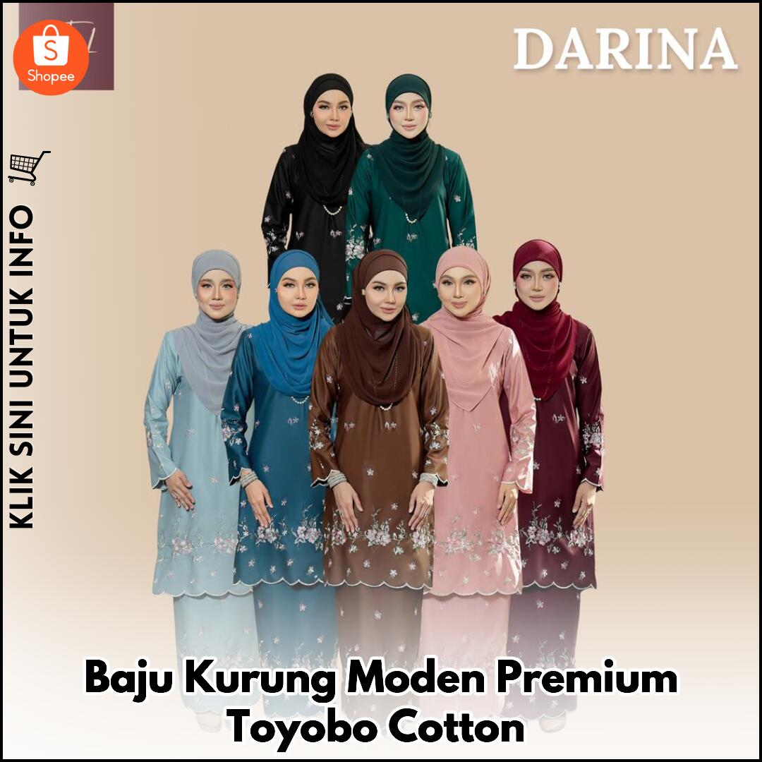 Baju Kurung Moden Premium Toyobo Cotton